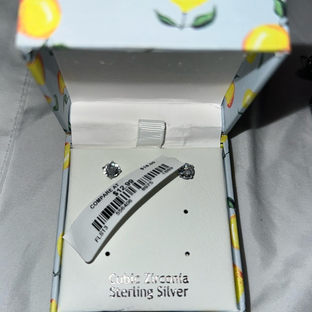 Cubic Zirconia Stud Earrings